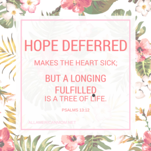 Psalms 13:12, Hope deferred, Sarah Philpott